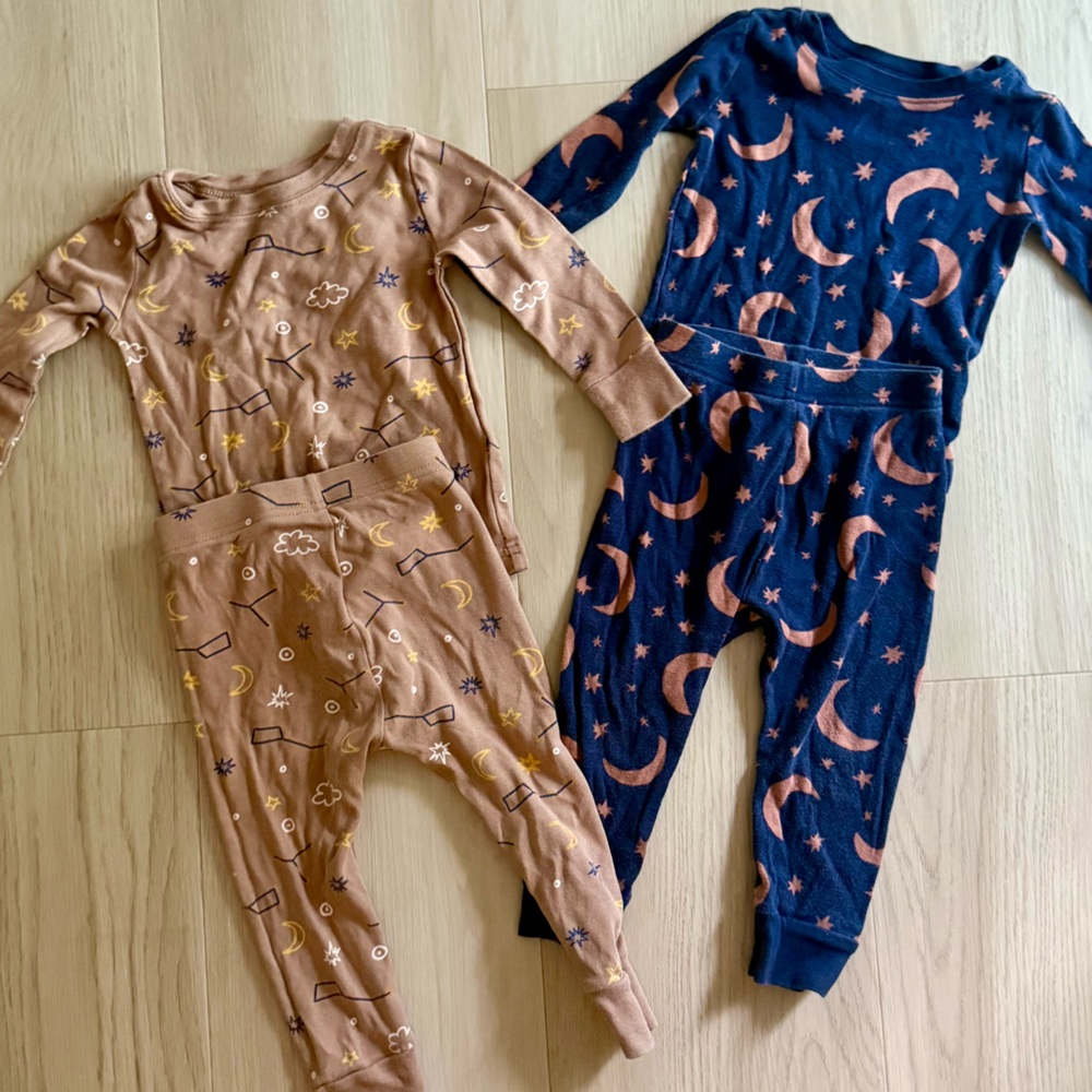 Lot of 2 - Old Navy Celestial Kids' Pajama Set